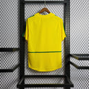 Camisa Pronta Entrega Seleção Brasil Home 2002 - Nike Retrô Masculina - Amarela/Verde + RONALDO N°9 + Frete Grátis