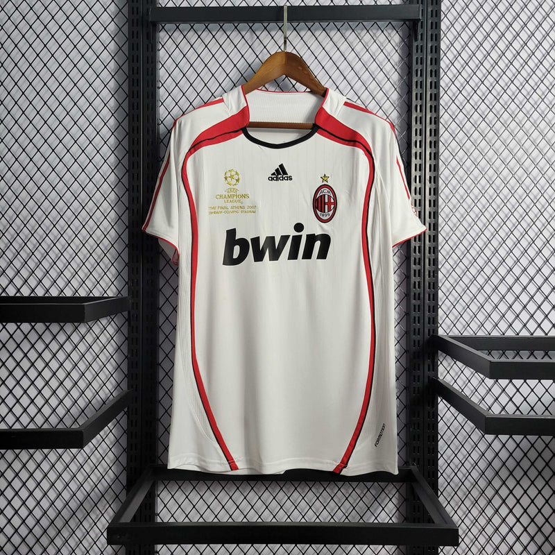 Camisa Pronta Entrega Manchester United Away 2006/07 - Adidas Retrô Masculina - Branca/Vermelha + KAKA' N°22 + Frete Grátis