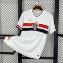 Camisa São Paulo Home 2025/26 - New Balace Torcedor Masculina - Branca/Preta