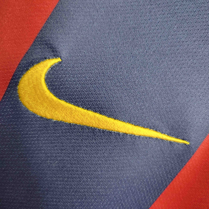 Camisa Pronta Entrega Barcelona Home 2014/15 - Nike Retrô Masculina - Vermelha/Azul + NEYMAR JR N°11 + Frete Grátis