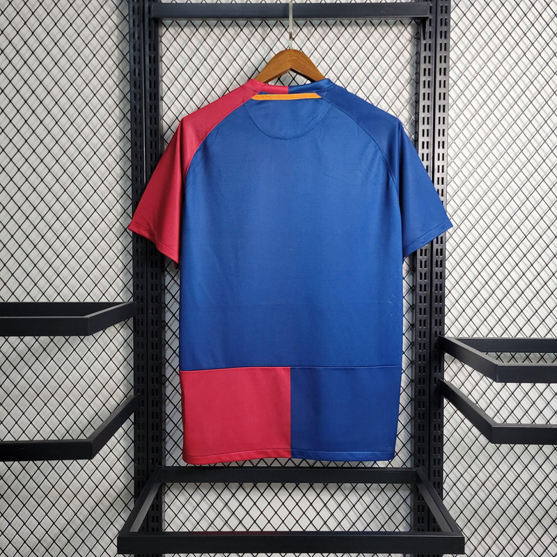 Camisa Pronta Entrega Barcelona Home 2008/09 - Nike Retrô Masculina - Vermelha/Azul + MESSI N°10 + Frete Grátis