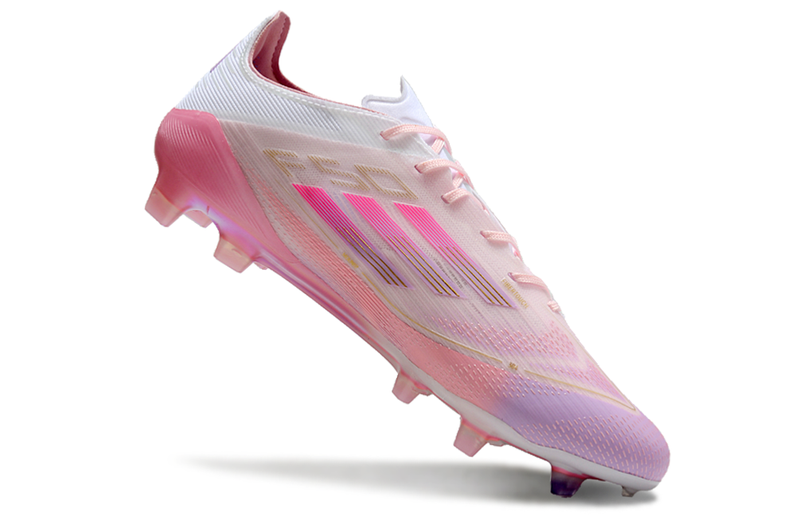 Chuteira F50 - Adidas Yamal FG - Bege/Rosa