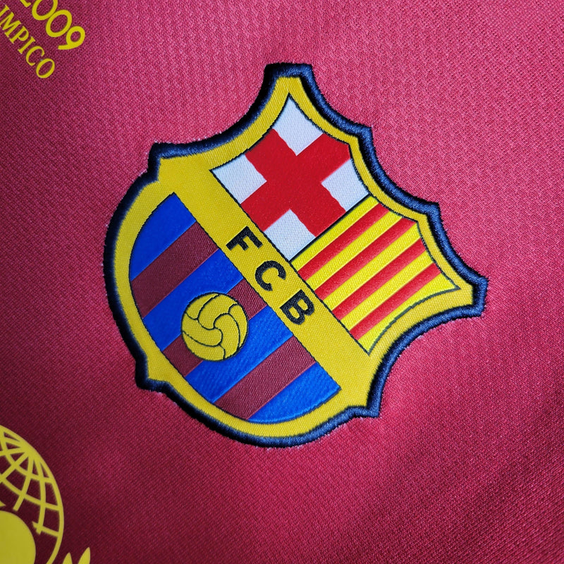Camisa Pronta Entrega Barcelona Home 2008/09 - Nike Retrô Masculina - Vermelha/Azul + MESSI N°10 + Frete Grátis
