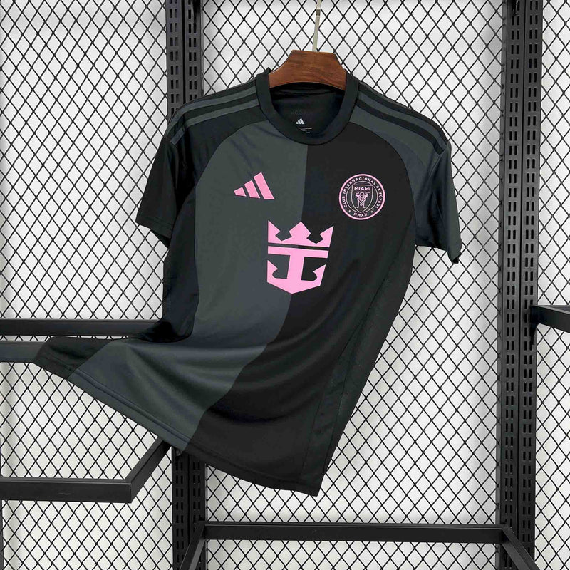 Camisa Inter Miami Away 2025/26 - Adidas Torcedor Masculina - Preta/Rosa