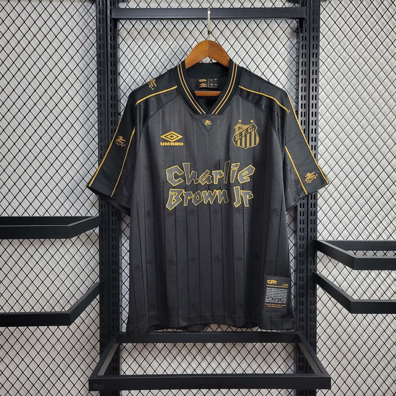 Camisa Santos Edição Especial 2024/25 - Umbro Torcedor Masculina - Preta/Dourada