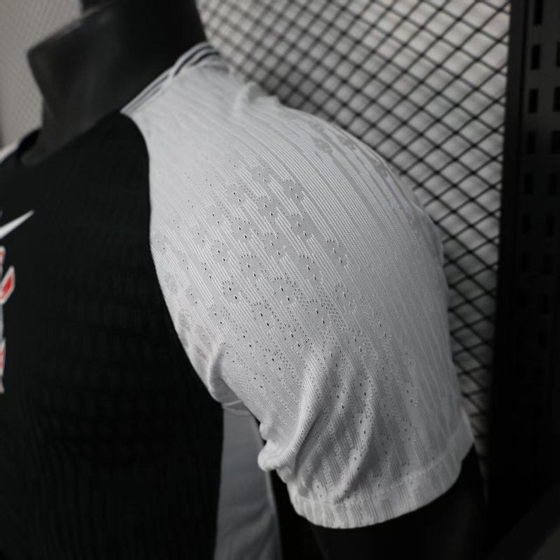 Camisa Corinthians Away 2025/26 - Nike Jogador Masculina - Preta/Branca