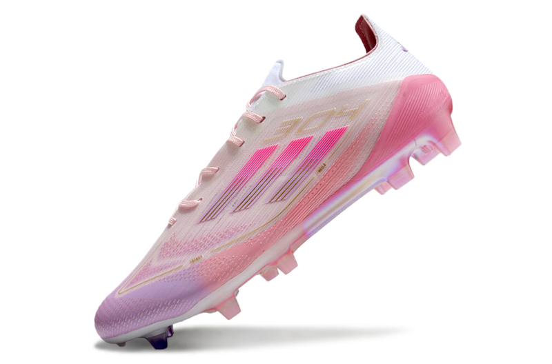 Chuteira F50 - Adidas Yamal FG - Bege/Rosa