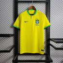 Camisa Pronta Entrega Brasil Home 2022/23 - Nike Torcedor Masculina - Amarela/Verde