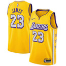 Camisa Regata NBA Nike Los Angeles Lakers James N°23 - Amarela/Roxa